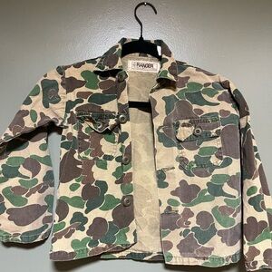 Vintage Ranger Camo Hunting Jacket Duck Hunter Frog Skin Camouflage USA Made 10